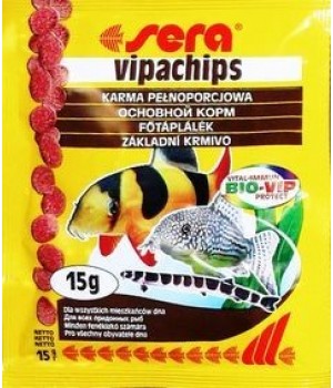 Корм Сера Випачипс 15 гр - корм для донных рыб в виде таблеток