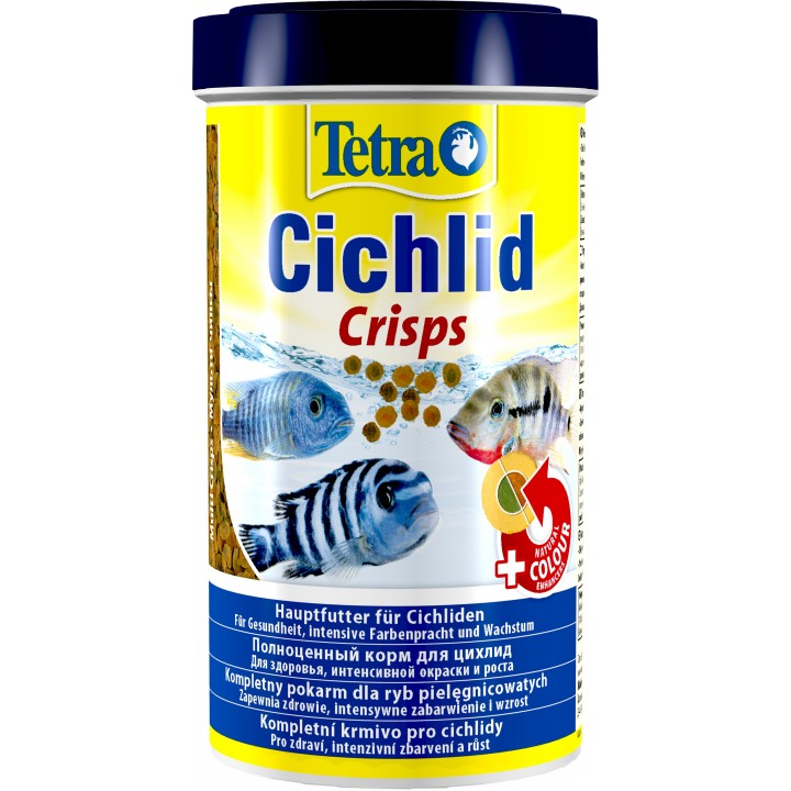 Тетра Цихлид Криспс 500 мл - высококачественный корм для любых видов цихлид