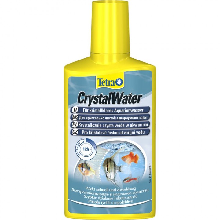 Тетра КристалВотер 250 мл - препарат для моментально устранения помутнений аквариумной воды