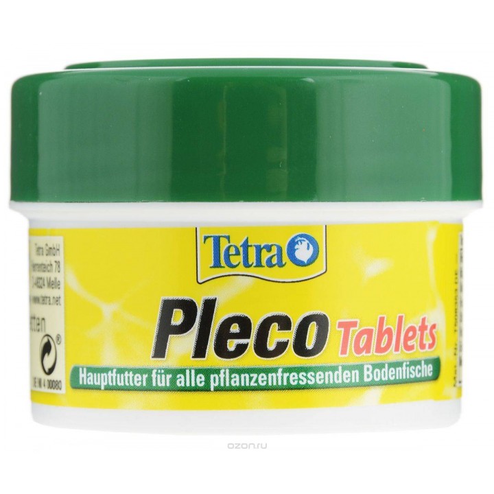 Tetra (тетра) 100 мл Tetra Pleco Tablets таблетки для донных рыб 58 шт. Tetra Pleco Veggie Wafers.