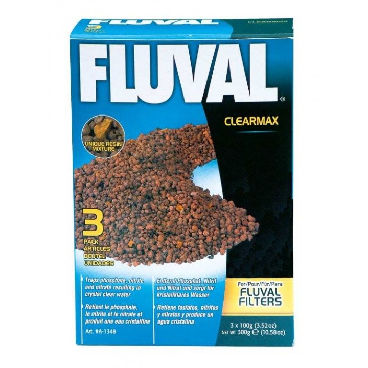 Наполнитель Fluval Clearmax 3х100г (удалитель фосфатов, нитратов и нитритов)