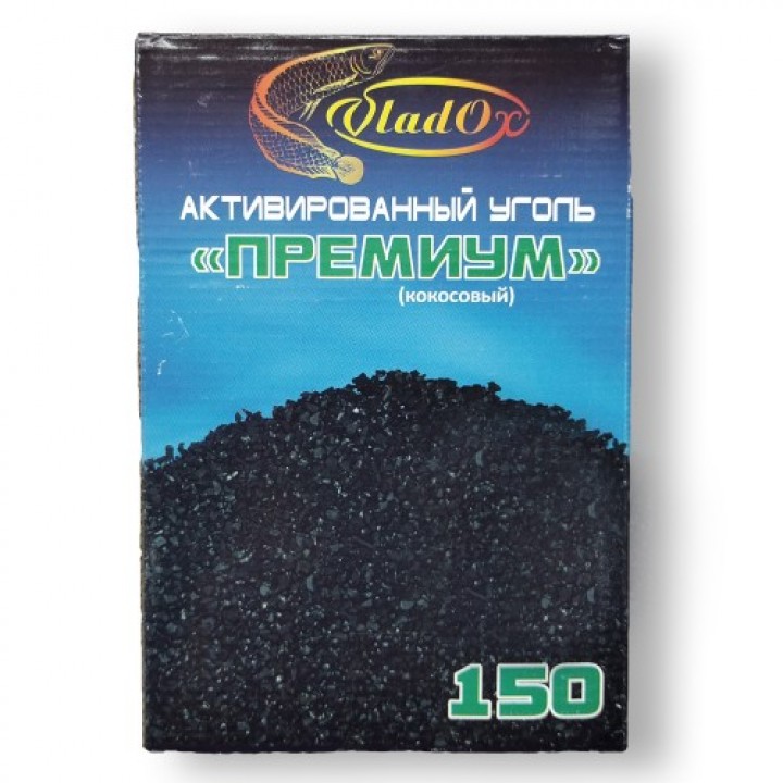 VladOx Активированный уголь кокосовый ПРЕМИУМ 150 мл