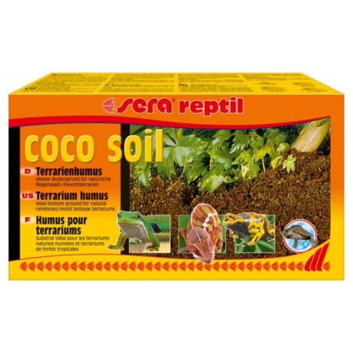 Сера reptil coco soil - террариумный кокосовый грунт