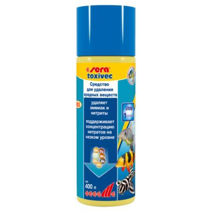 Сера Токсивек 100 мл - прпарат, связывающий вредные и токсичные вещества в аквариуме