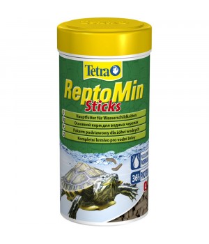 Тетра РептоМин 250 мл - основной полноценный корм для водных черепах в виде палочек