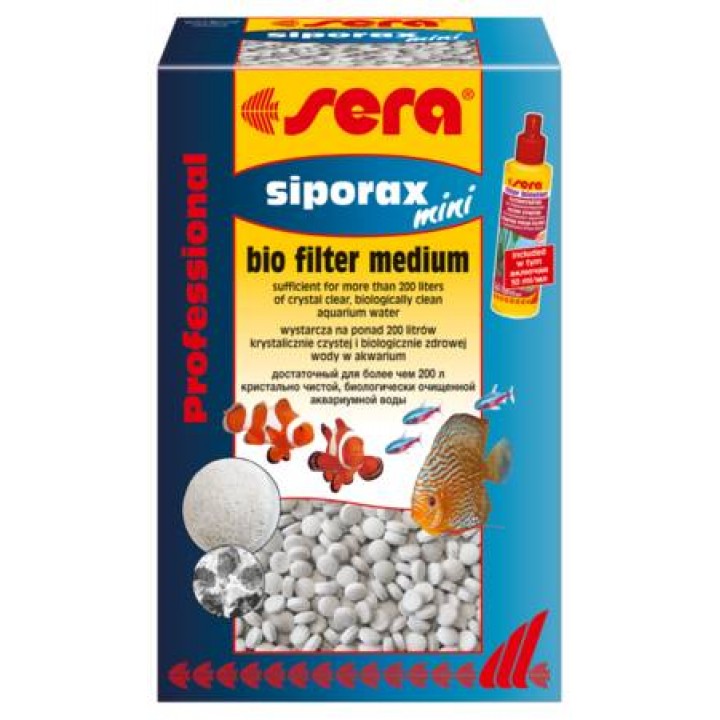 sera siporax mini наполнитель для фильтров биологический 500мл