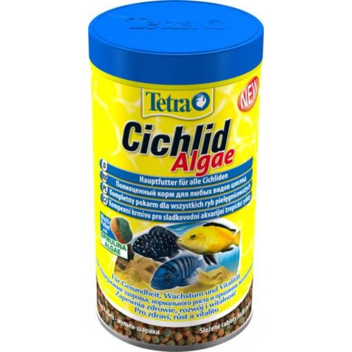 Тетра Цихлид Альге 500 мл - полноценный корм для всех видов цихлид