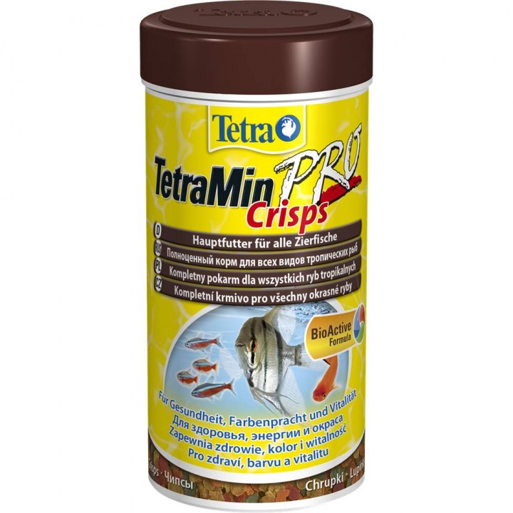 Тетра Мин Про - криспс 250 мл - основной корм для всех декративных рыб в виде чипсов