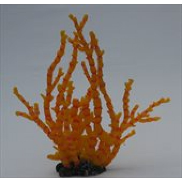 Декор из силикона Коралл желтый мягкий 23*12*22 см