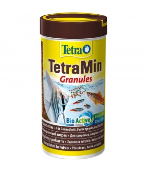 Тетра Мин гранулес 250 мл - гранулированный корм для всех видов декоративных рыб