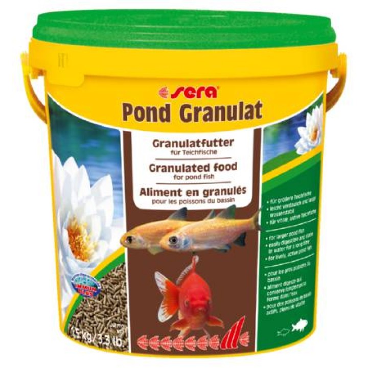 Корм Сера Понд Биогранулат 21л (2,8 кг)- плавающий корм для всех прудовых рыб