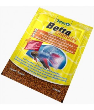 Тетра Бетта гранулы 5 гр - основной корм для петушков в виде гранул