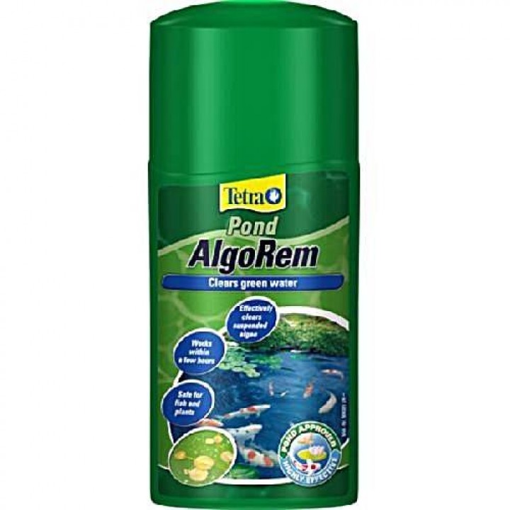Тетра Понд АльгоРем 1000 мл - препарат для борьбы с мелкими зелеными водорослями в пруду