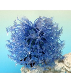 Декор из силикона Коралл синий мягкий 14*14*13см