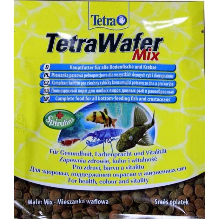Тетра Вафер Микс 15 гр - таблетированный корм для донных рыб