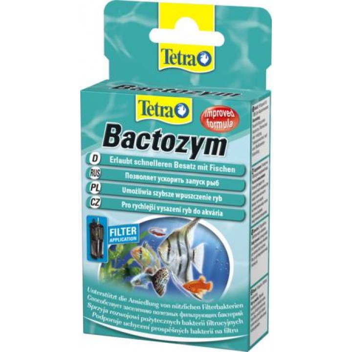 Тетра Бактозим 10 капсул - препарат для улучшения активности биологических бактерий в аквариуме