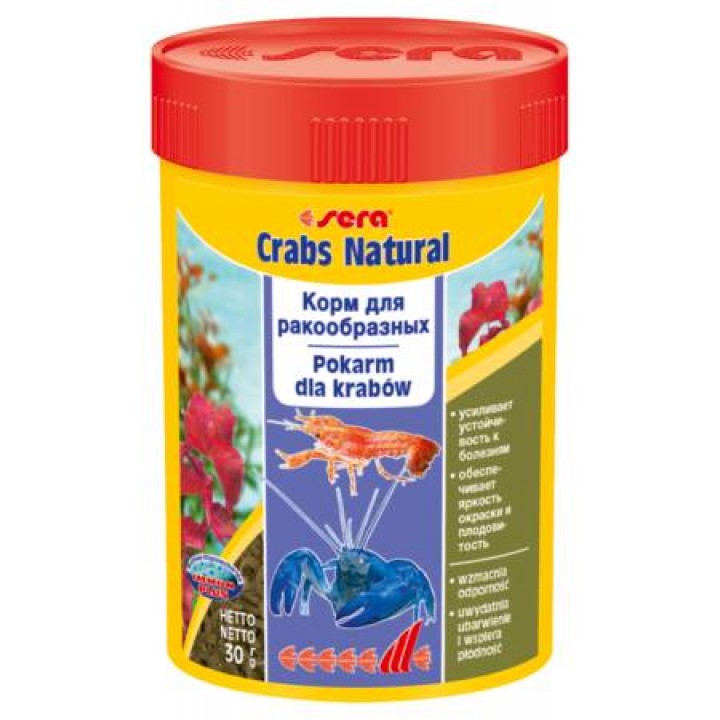Корм Сера Crabs Natural 100 мл - основной корм для раков и крабов